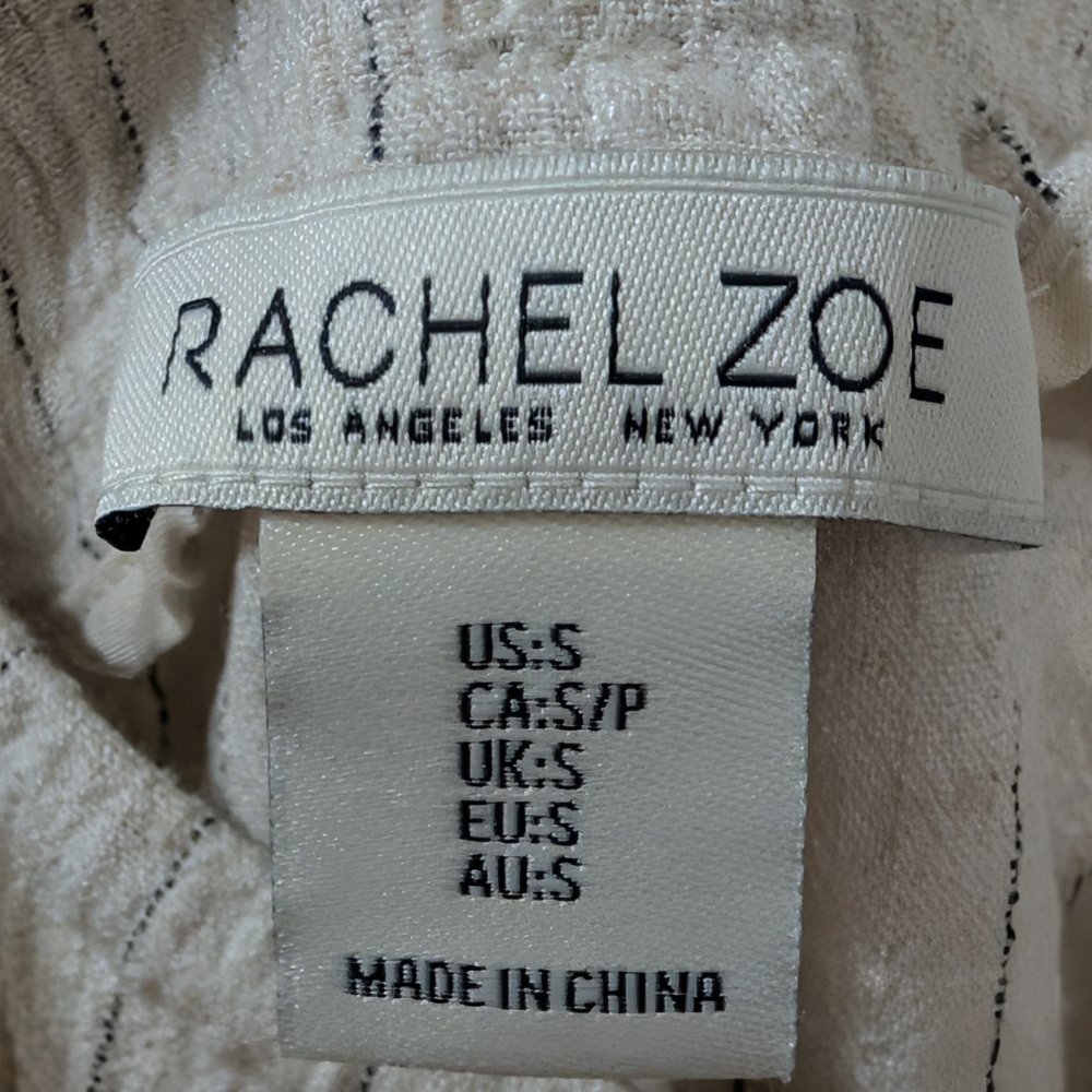 Rachel Zoe Cream Striped Trousers - Picture 4 of 6